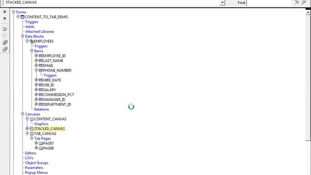 Oracle Forms Tutorial How to convert content canvases item to tab canvas page's смотреть онлайн