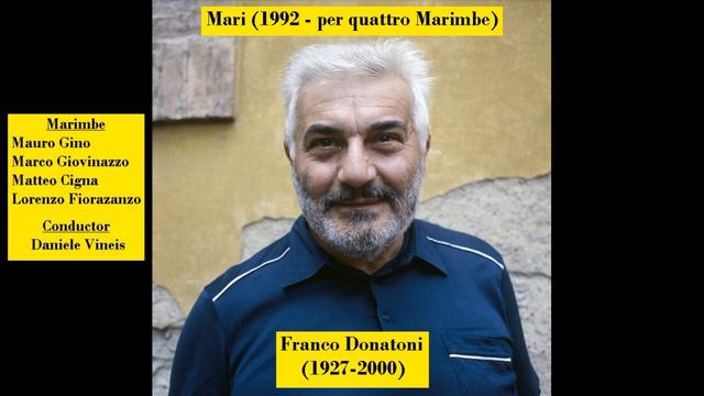 Franco Donatoni (1927-2000) - Mari (1992 - per quattro Marimbe) смотреть онлайн