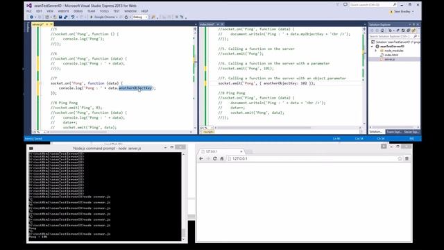 Socket communications in a web browser with node.js and socket.io смотреть онлайн
