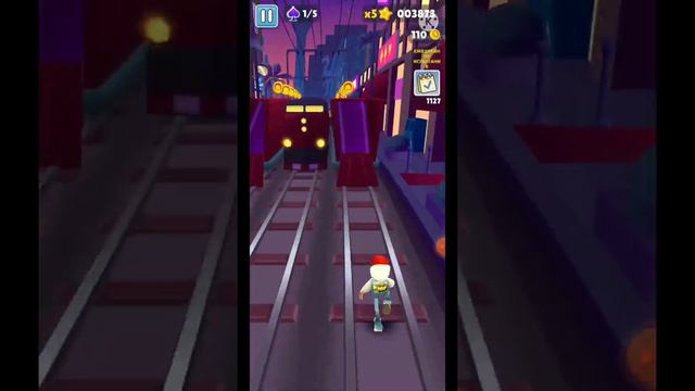 обзор игры Subway Surf, что у меня там. ( пробежал 1 раз на видео) смотреть онлайн