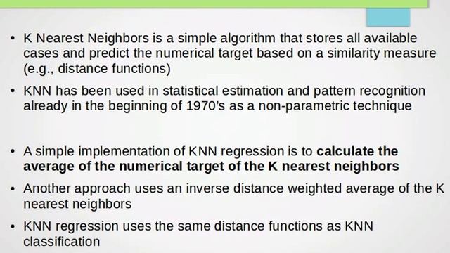 Regression with the k-Nearest Neighbor (kNN) Algorithm смотреть онлайн
