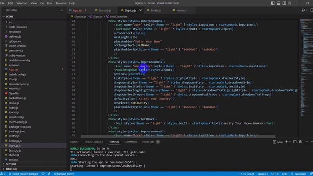 Design and program signup for a chat app using react native frame work смотреть онлайн