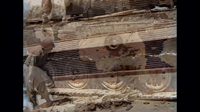 Captured Tiger tank in Cecina, Italy [AI, Sound, 60fps, Colourized] смотреть онлайн