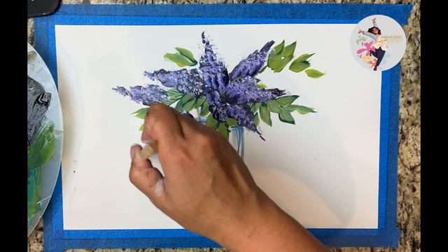 Painting Lavender Tutorial | 30-Second Art Express смотреть онлайн