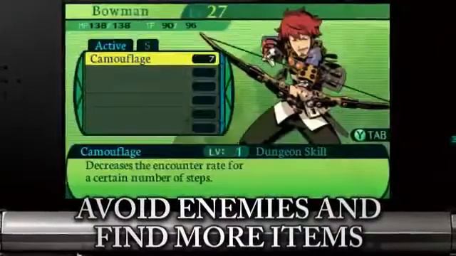 Etrian Odyssey 4: Legends of the Titan — возможности класса Sniper смотреть онлайн
