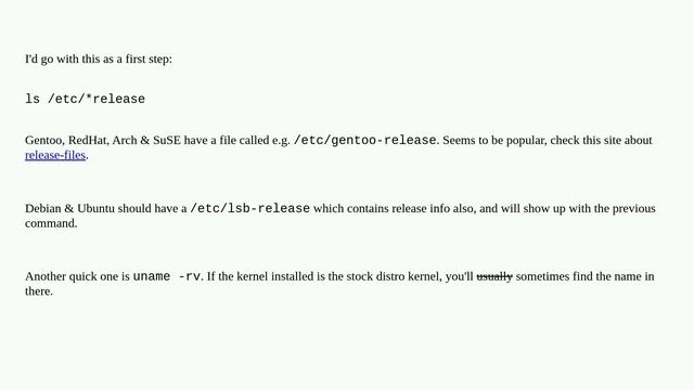 How can I get distribution name and version number in a simple shell script? смотреть онлайн