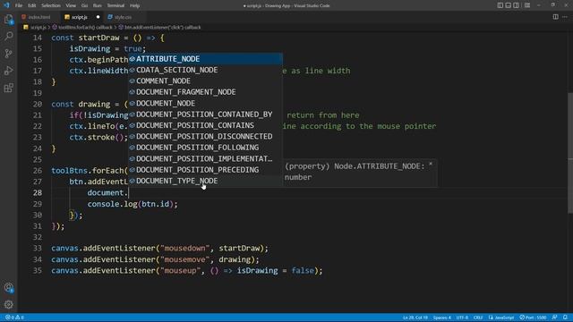 Build A Drawing or Paint App in HTML CSS & JavaScript | Drawing App in JavaScript смотреть онлайн