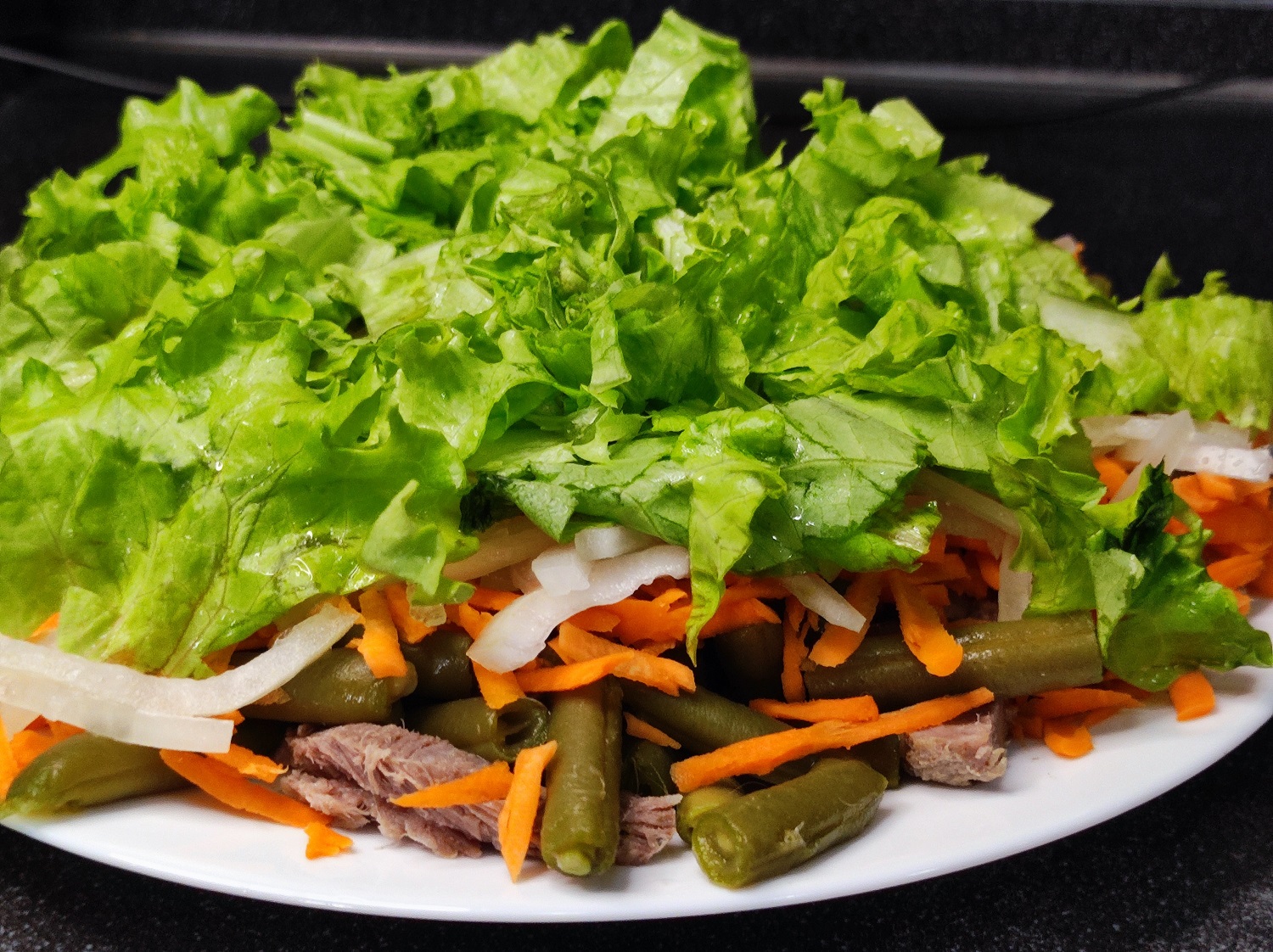 Салат из постной свинины и стручковой фасоли, легкий салат для похудения смотреть онлайн