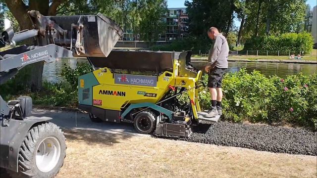 AMMANN AFW 150-2 mini afwerkmachine voor de aanleg van paden met half verhardingen en asfalteren. смотреть онлайн