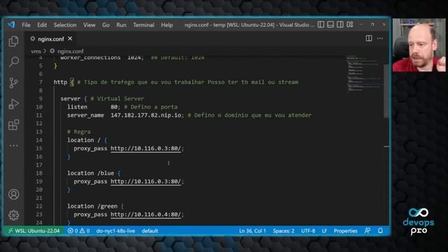Como criar proxy reverso na prática com NGINX e Ingress Controller no Kubernetes | #DevOpsNaVeia 00 смотреть онлайн