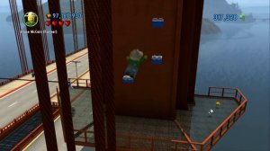 LEGO City Undercover 100% Guide - Auburn Bay Bridge (Overworld Area) - All Collectibles