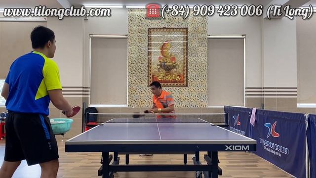 Ti Long corrects errors and improves the technique of Forehand Topspin against backspin for student смотреть онлайн