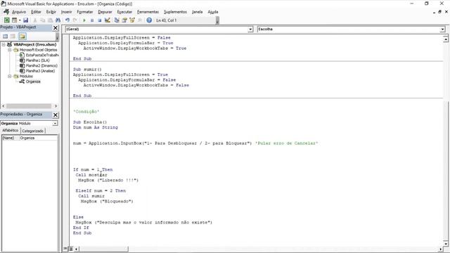 Resolvendo erro no VBA(Comando Inputbox) смотреть онлайн