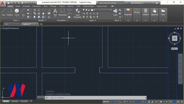 6.- Door design with AutoCAD 2018. смотреть онлайн