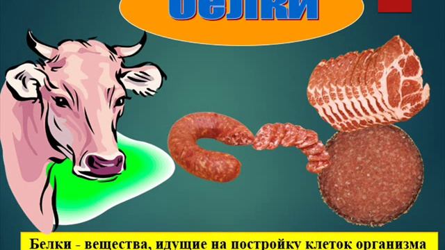 Питательные вещества в пище. смотреть онлайн