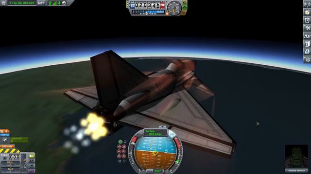 Kerbal Space Program: Flying to North pole on modified 'Dove' plane смотреть онлайн