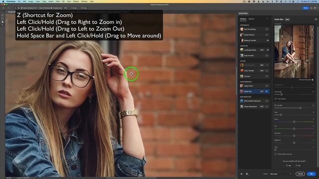PHOTOSHOP (Depth Blur Neural Filter) Create Shallow Depth of Field Effects смотреть онлайн