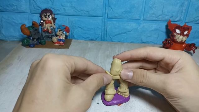 Friday Night Funcy лепка персонажей игры,Whitty из пластилина смотреть онлайн