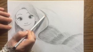 Как нарисовать Рапунцель Запутанная история How to draw Rapunzel Tangled