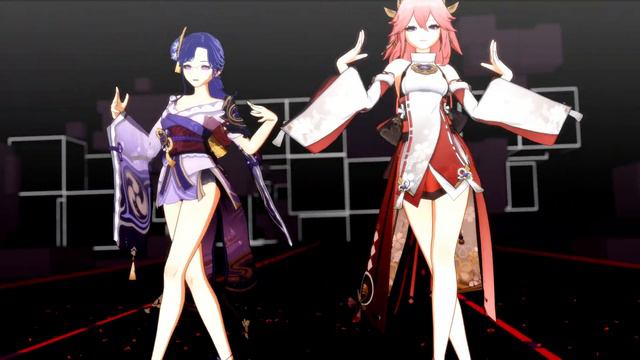 Raiden Shogun - Yae Miko / Like A Cat (Genshin Impact Dance MMD) смотреть онлайн