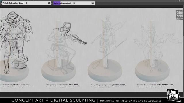 Sketch n Sculpt Miniatures LIVE - Character Line up - Random Pick смотреть онлайн