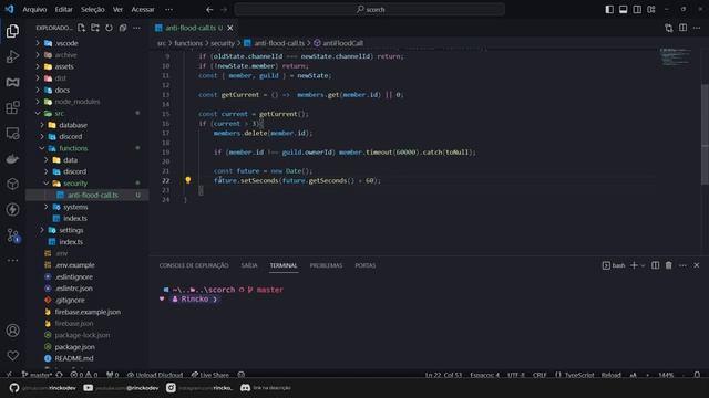 Sistema anti-flood de canal de voz - DiscordJs v14 Typescript Firestore смотреть онлайн