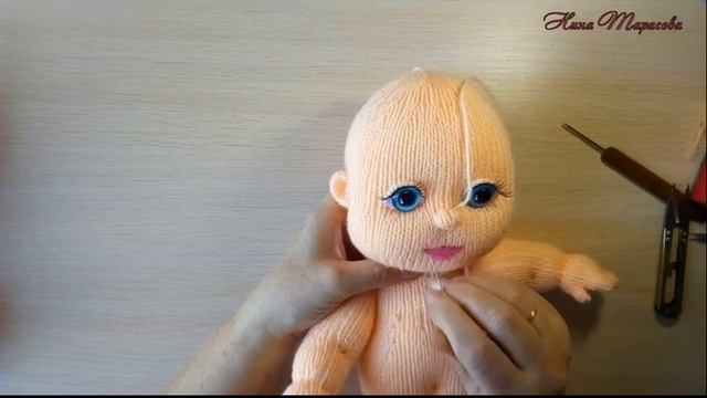 Мастер-класс .Оформление головы куклы. Приваливание губок. смотреть онлайн