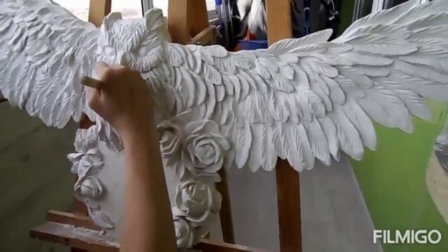 Процес лепки часов в технике барельеф "Сова" смотреть онлайн