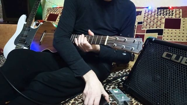 Гиталеле баритон - демонстрация на усилителе Roland CUBE Street EX (DDT " Метель ") смотреть онлайн