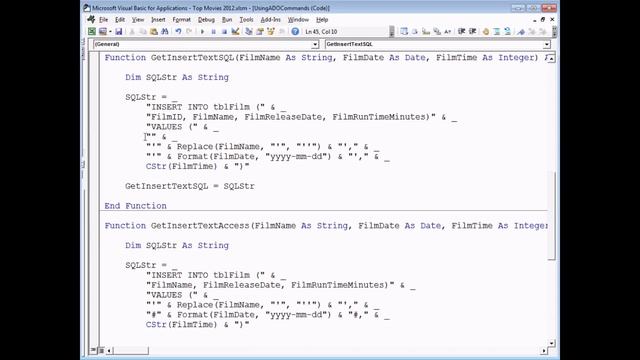Excel VBA Introduction Part 32 - ADO (ActiveX Data Objects) SQL Statements (INSERT, UPDATE, DELETE) смотреть онлайн