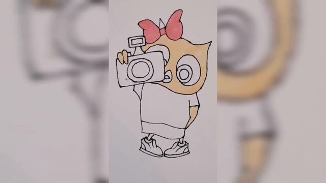 Простые рисунки для скетчбука маркерами. Рисуем Сову. Sketch. Owl. смотреть онлайн