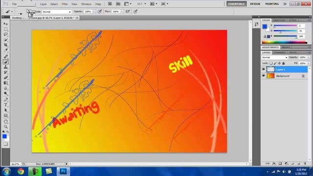 Photoshop CS5: How to Use and Install Brushes смотреть онлайн