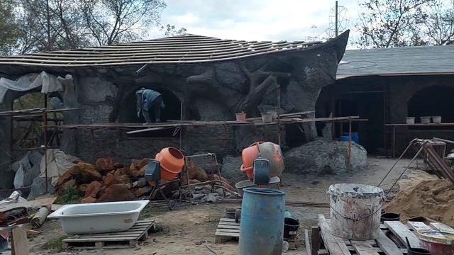 Декор стен. Оформление, декорирование углов дома под старое дерево. смотреть онлайн