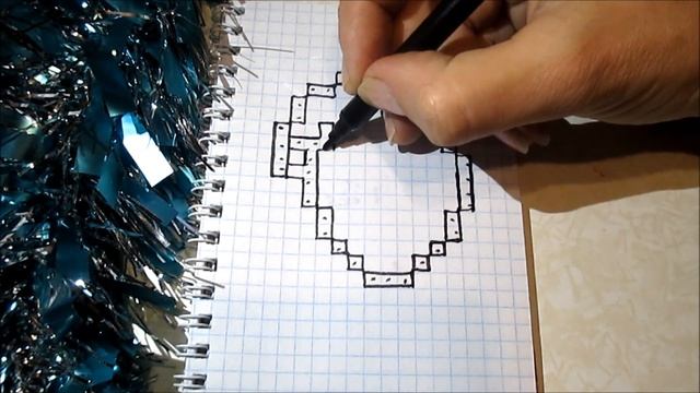 Santa Claus Simple Pixel Art How to Draw #Minecraft , Icon смотреть онлайн