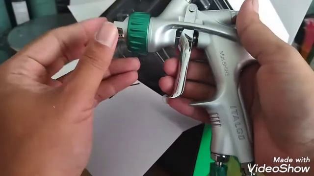 HVLP Tes lebar pola spray gun mini shine смотреть онлайн