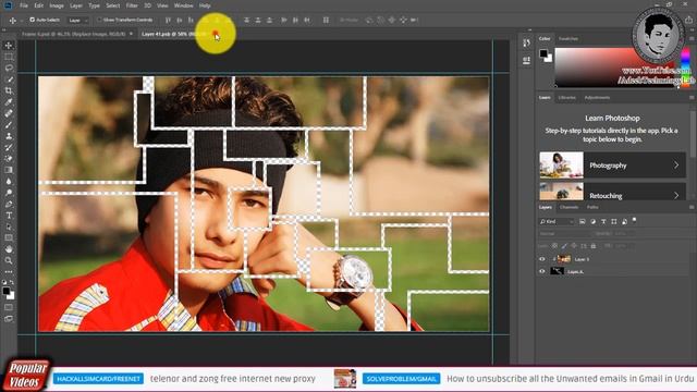 Photoshop tutorial | How to create photo frame in Photoshop with PS FILE(Frame 6) смотреть онлайн