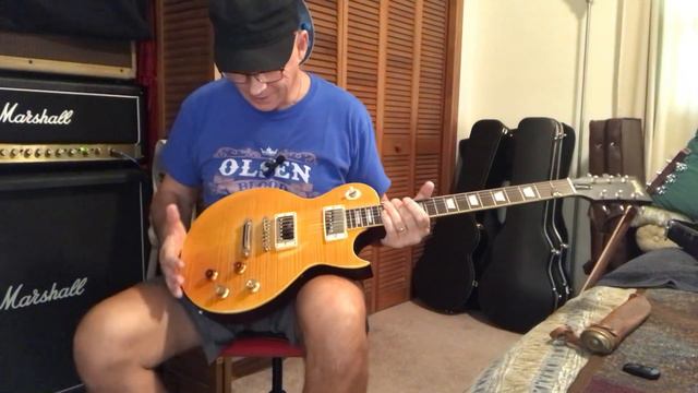 Vintage Lemon Drop V100 PGM Guitar vs AliExpress Chipson 59 Greeny/Moore Les Paul, Gibson Copy's? смотреть онлайн