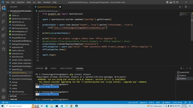 EP 04. Spark SQL And Dataframes | With Program | తెలుగులో PySpark  & BigDataTutorial