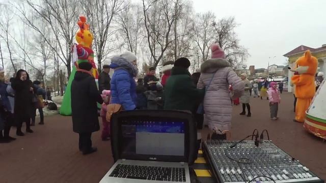 Зима в парке - подготовка к масленице 2016 Саранск смотреть онлайн