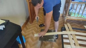 Восстановление кровати часть 3 (замена деревянных ламелей)