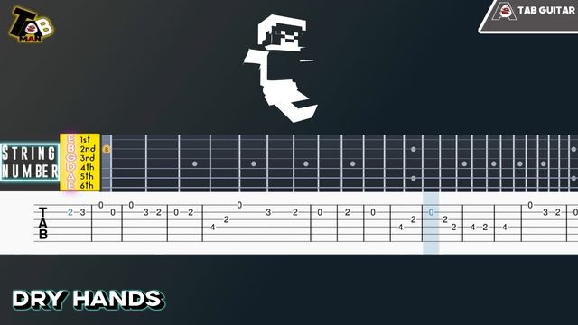 Dry Hands - Minecraft (C418) Guitar Tab Tutorial смотреть онлайн