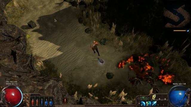 Path of Exile - Walkthrough Gameplay  Part 4 - Act 1 - The Prisoner's Gate, The Ship Graveyard Cave