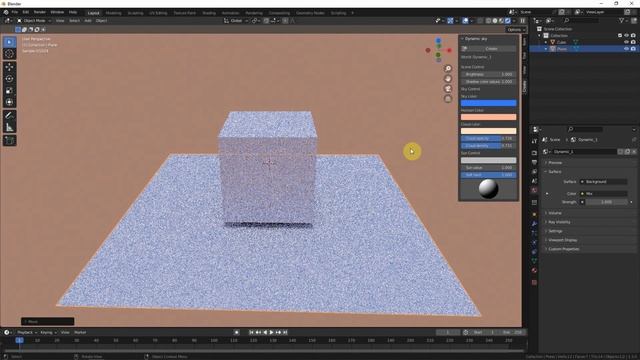 How to add sky in Blender with free addon Dynamic Sky for Cycles смотреть онлайн