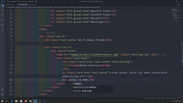 Membuat TOKO ONLINE Menggunakan BOOTSTRAP 5 - Bagian 3 смотреть онлайн