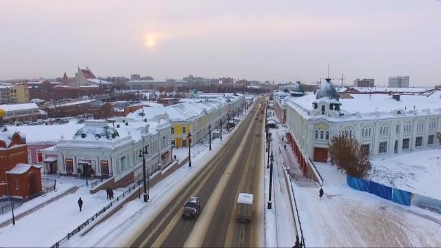 Омск - Центр города - Аэросъемка смотреть онлайн