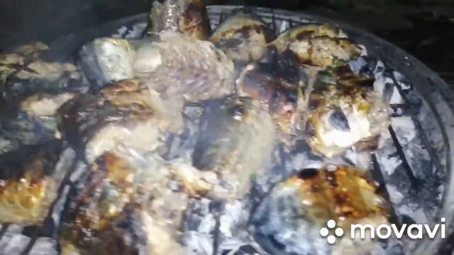 Скумбрия на гриле.... смотреть онлайн