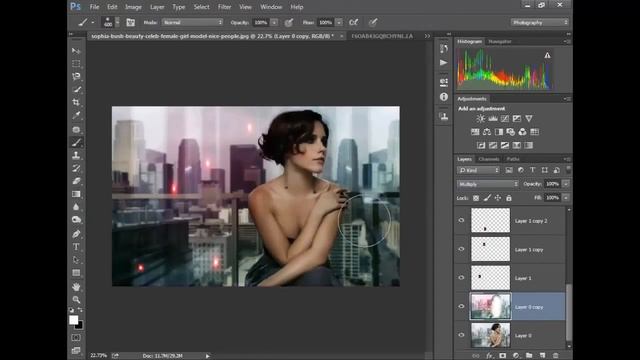 Photoshop Tutorial Photo Effects - How to create the Dark Dramatic Color Effect смотреть онлайн