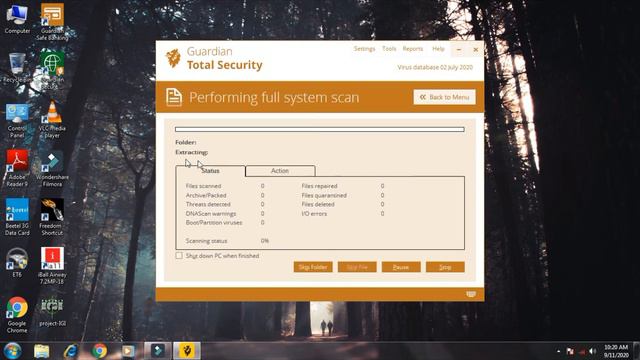 How To Scan Pc With Antivirus Guardian Total Security