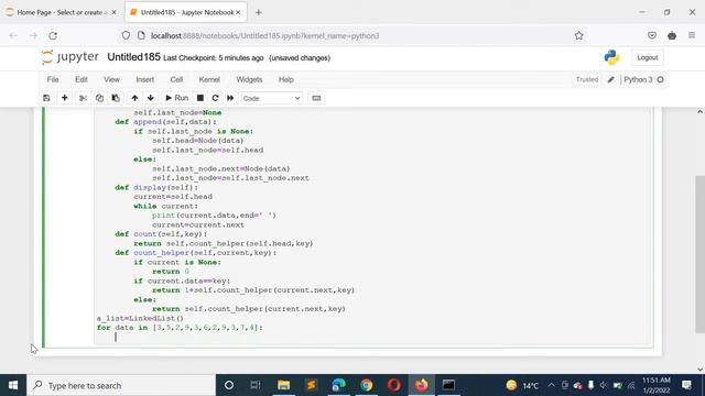 Python Program to Count the Number of Occurrences of an Element in the Linked List using Recursion смотреть онлайн