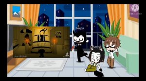 Реакция персонажей из игры "Бенди и Чернильная машина" на тикток.